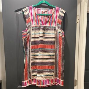 Calypso St Barth | Colorful Sleeveless Striped Dress